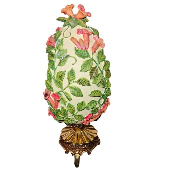 Faberge Egg Hummingbird Jewels In The Garden Franklin Mint Numbered Rare - Picture 9 of 11